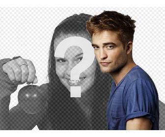 fotomontagen robert pattinson faca seu efeito com estrela crepusculo