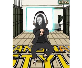 crie sua propria animacão gagnam style psy  com sua propria foto e surpreenda seus amigos