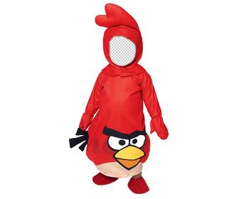 criar uma fotomontagem divertido um traje angry bird colocar um rosto