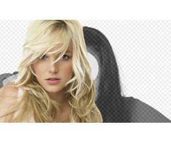 fotomontagem com britney spears loira agora voce pode ter um retrato com cantora pop americana britney spears