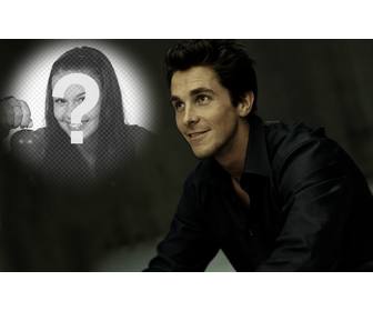 fotomontagem com christian bale o batman colocar sua foto