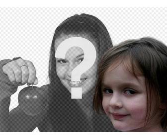 fotomontagem com menina fogo um dos memes mais populares da internet