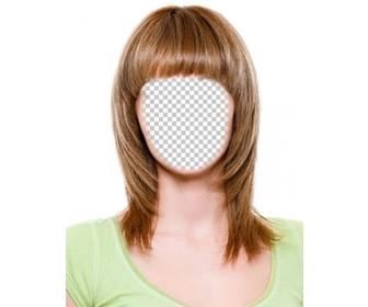 mudar seu cabelo castanho claro e curto com esta fotomontagem editar efeito