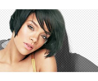 fotomontagem com imagens rihanna