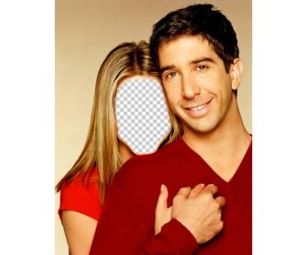 fotomontagem tornar-se em rachel da serie friends