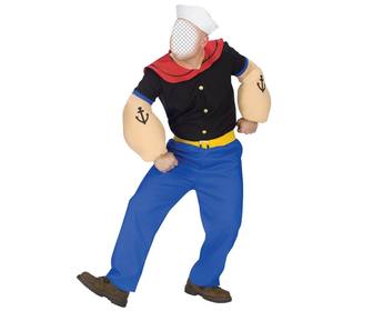 fotomontagem traje popeye adicionar o seu rosto em linha