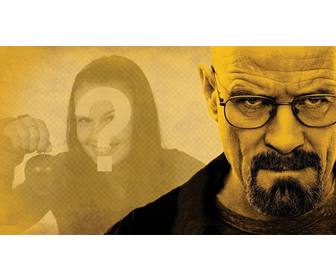 criar uma fotomontagem com o protagonista da serie breaking bad walter white