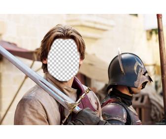 criar fotomontagem colocar seu rosto em jaime lannister