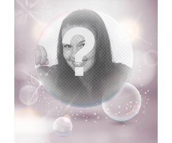 imagem perfil com bolhas e piscando luzes brancas personalizar seu avatar do facebook e twitter