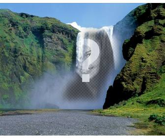 fotomontagens com cachoeiras onde voce pode colocar sua foto online