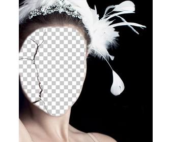 fotomontagem um cartaz do filme black swan colocar seu rosto