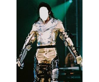 montagem da foto michael jackson customizavel com seu efeito imagem