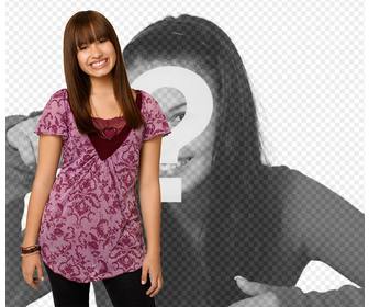 fotomontagem com demi lovato em camp rock 2 posa