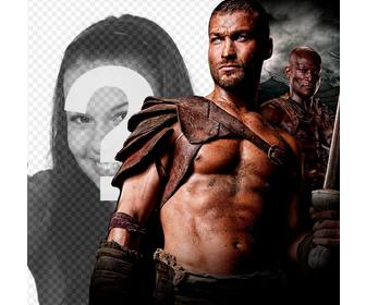 fotomontagem com spartacus blood and sand serie