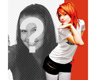 fotomontagem com hayley williams cantora paramore