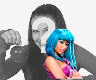 nicki minaj adesivo decorar suas fotos online