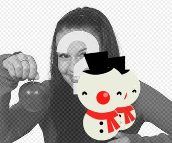 adesivo boneco online decorar suas fotos do natal