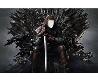 fotomontagem ned stark trono ferro adicionar seu rosto