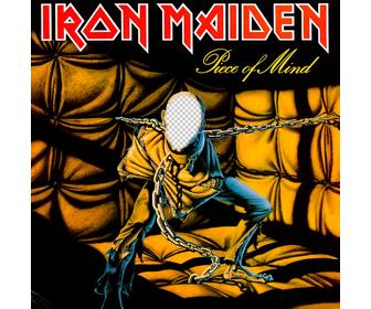 fotomontagem capa do cd do iron maiden adicionar o seu rosto