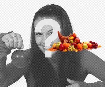 etiqueta uma cornucopia