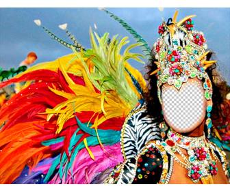 fotomontagem um carnaval carnaval colocar sua foto efeito