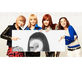 fotomontagem com banda 2ne1