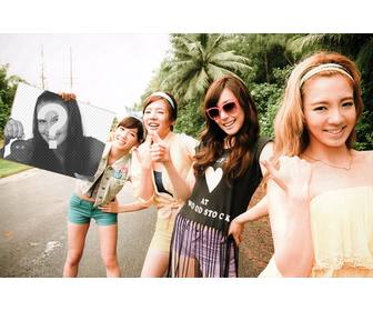 fotomontagem com as meninas do snsd