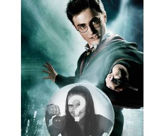 fotomontagem harry potter com um