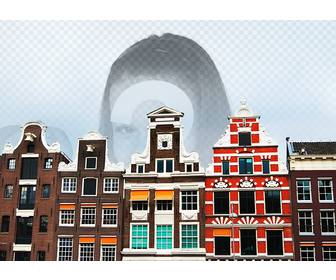 colagem especial com uma foto amsterdam