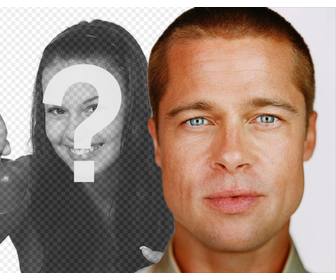 fotomontagem suas fotos com brad pitt