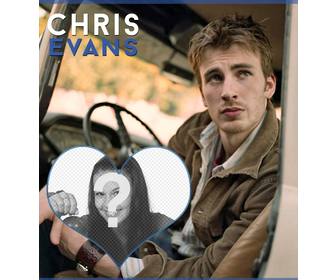 fotomontagem com o ator chris evans