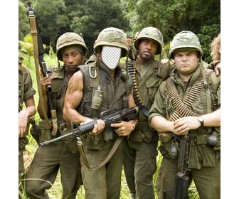 fotomontagem colocar seu rosto protagonista tropic thunder