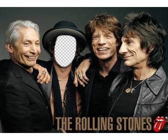 fotomontagem rolling stones personificar o seu