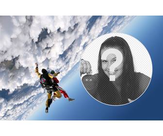 salto em altura fotomontagem onde voce pode colocar sua foto nas nuvens mount
