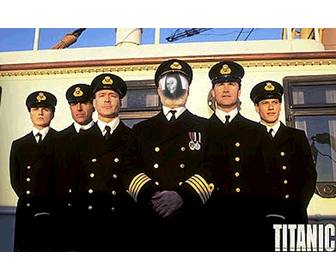 fotomontagem o capitão do titanic com sua propria foto