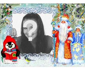 cartão do natal com san jose e maria com muitos detalhes