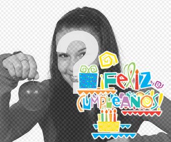 texto do feliz aniversario com desenhos coloridos bolos aniversario voce põe em suas fotos on-line com facilidade e com o editor foto