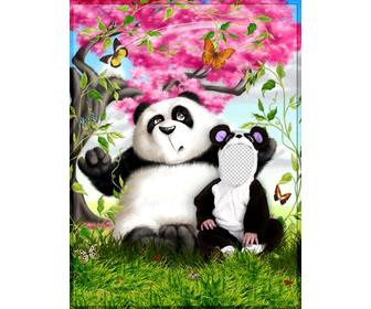 traje da panda voce pode editar on-line e gratuito montagem da foto