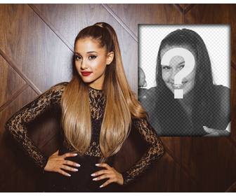 fotomontagem com ariana grande colocar sua foto