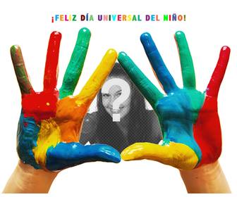 foto efeito celebrar o dia universal da crianca