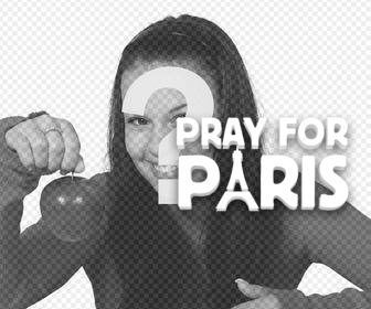 solidarizam com paris com etiqueta pray paris