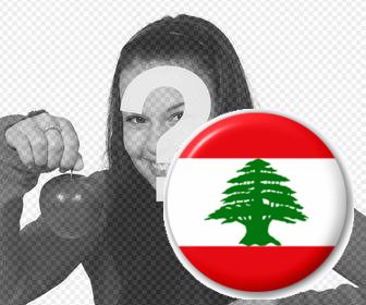 emblema com bandeira do libano colocar na sua foto perfil do facebook ou twitter