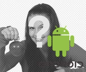 android etiqueta do logotipo suas fotos