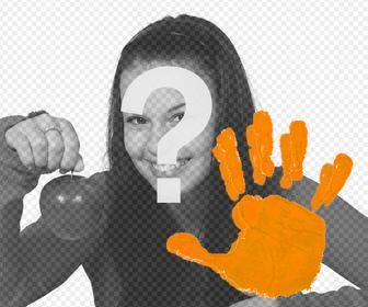 etiqueta mão laranja violencia as mulheres
