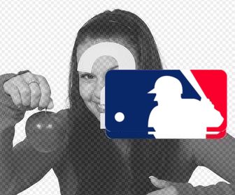 etiqueta do logotipo da major league baseball o seu