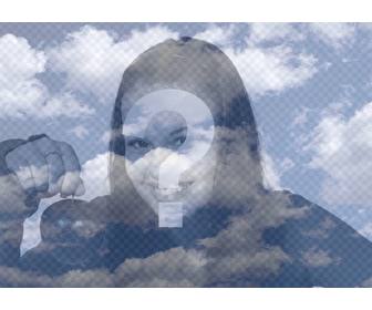 foto efeito nuvens colocar sua foto