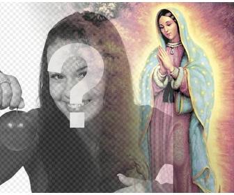 fotomontagens com imagens da virgem guadalupe