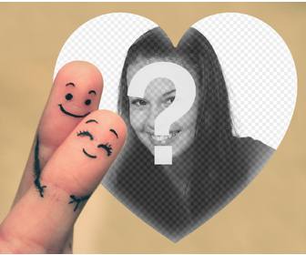 amor efeito da foto upload uma foto um coracão