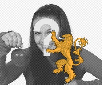 etiqueta da casa lannister game of thrones serie