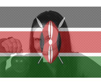 filtro bandeira do quenia sua imagem perfil